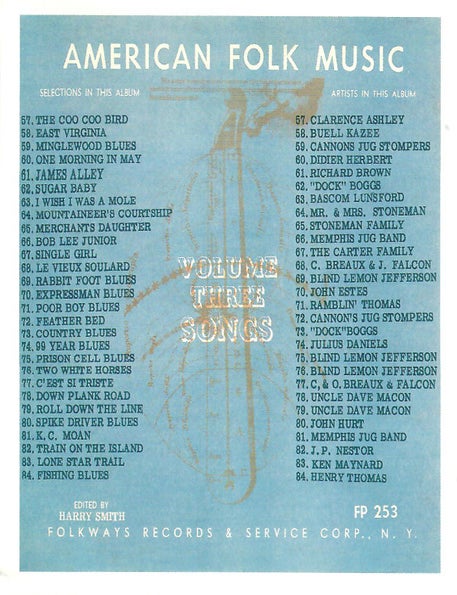 Anthology of American Folk Music CD Box Set