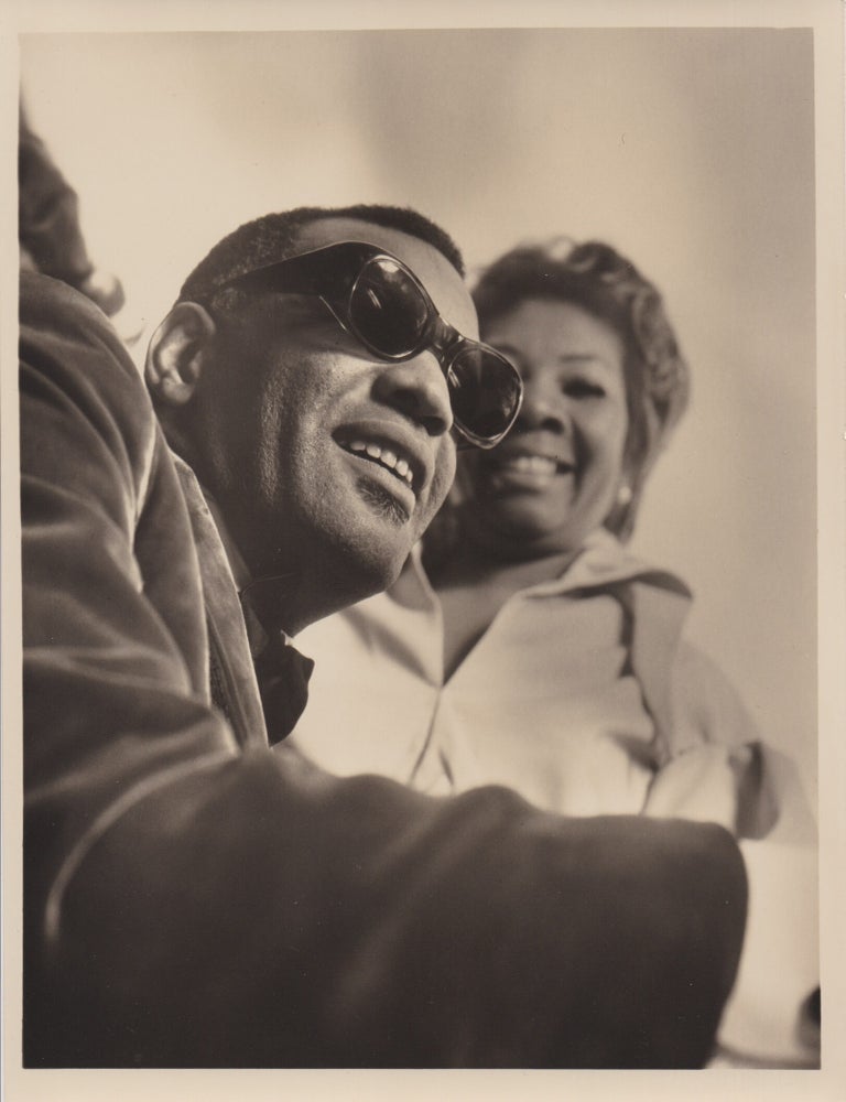 Book #171756] Four original photographs of Ray Charles with the Raelettes, circa 1970s. Estella...
