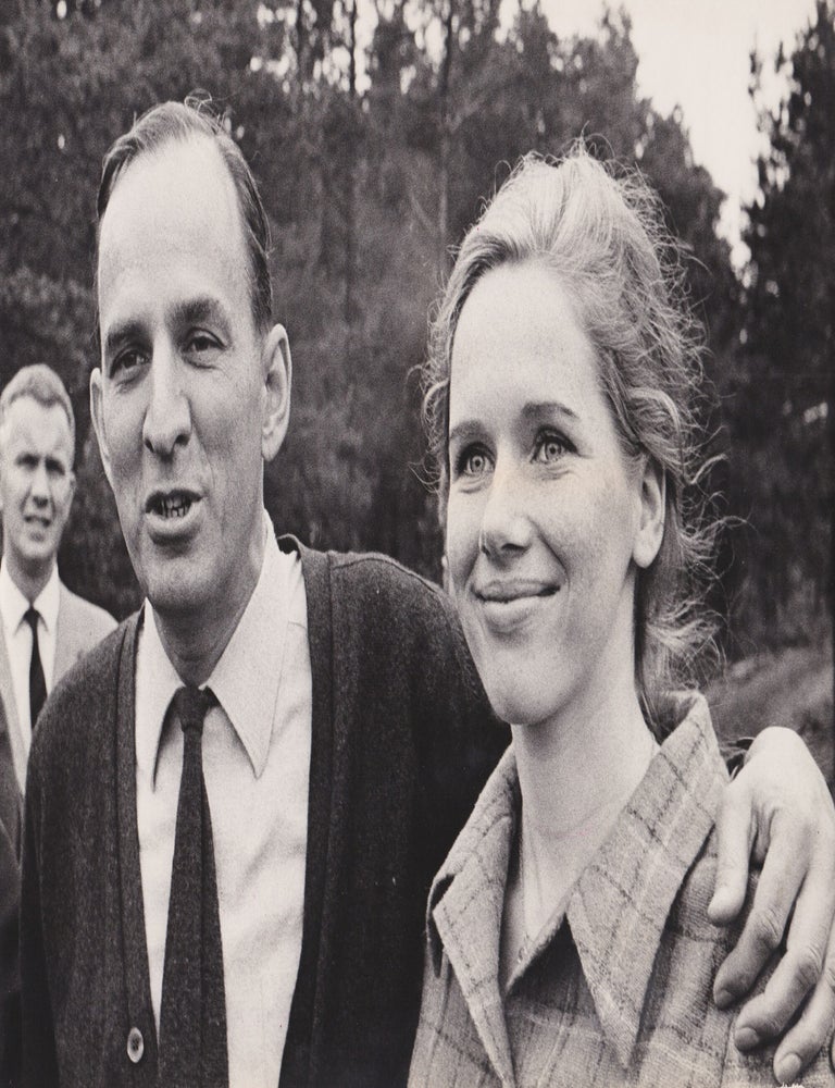 Shame [Skammen] (Original oversize photograph of Liv Ullmann and Ingmar Bergman on the set of the...