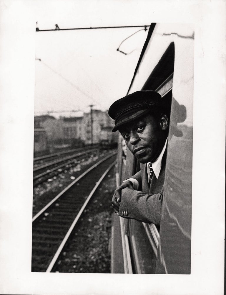 Book #171791] Five original photographs of Archie Shepp at the Montreux Jazz Festival, 1975....