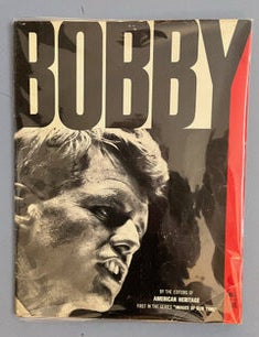 Original oversize photograph of Robert F. Kennedy during an interview in Paris, circa 1967