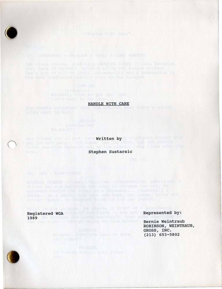 Handle with Care (Original screenplay for an unproduced film