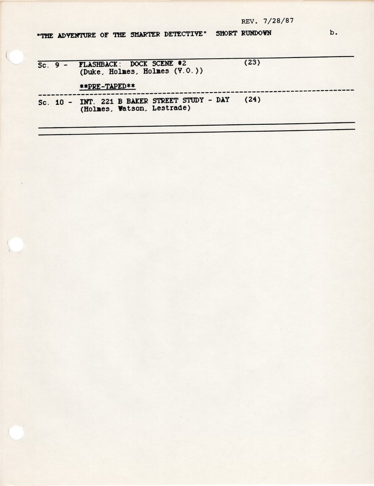 VCR 221B Baker Street