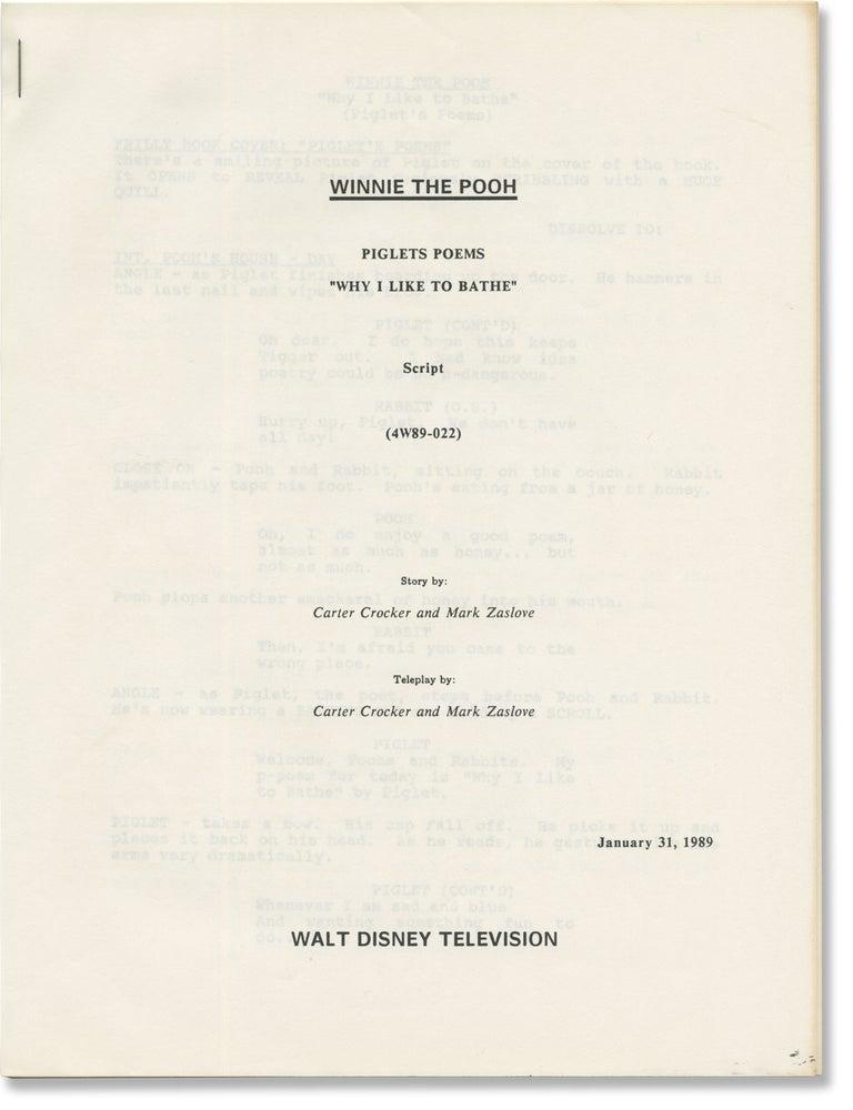 The New Adventures of Winnie the Pooh: Piglet's Poetry [Piglet's Poems] (Original...