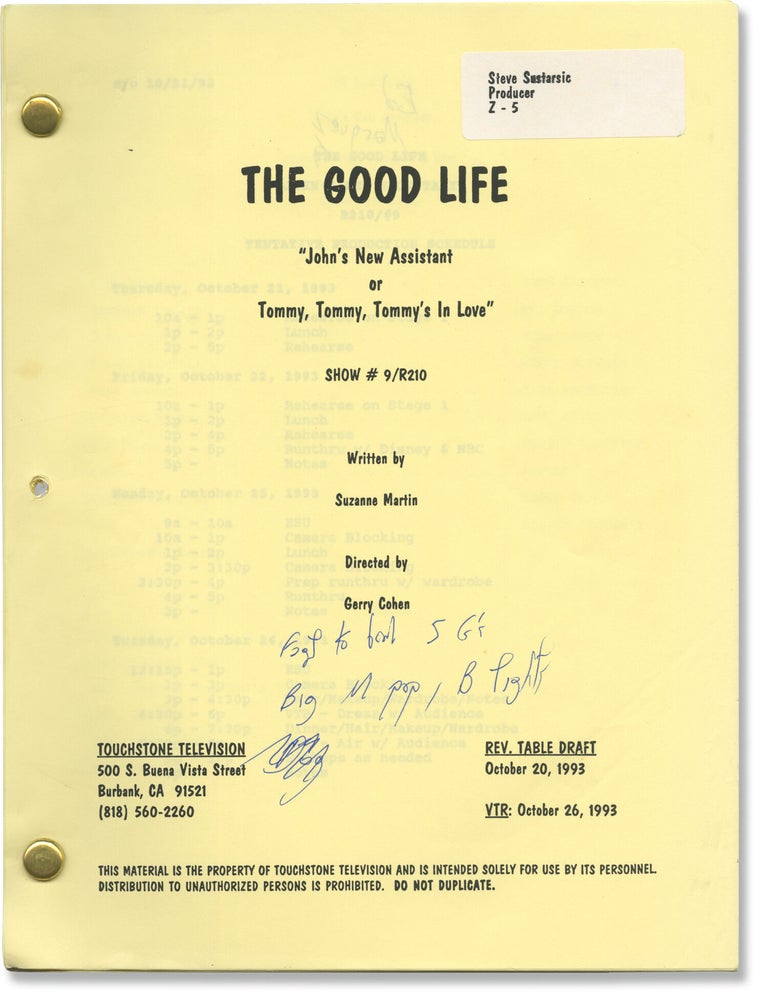 The Good Life: John's New Assistant [John's New Assistant or Tommy, Tommy, Tommy's...