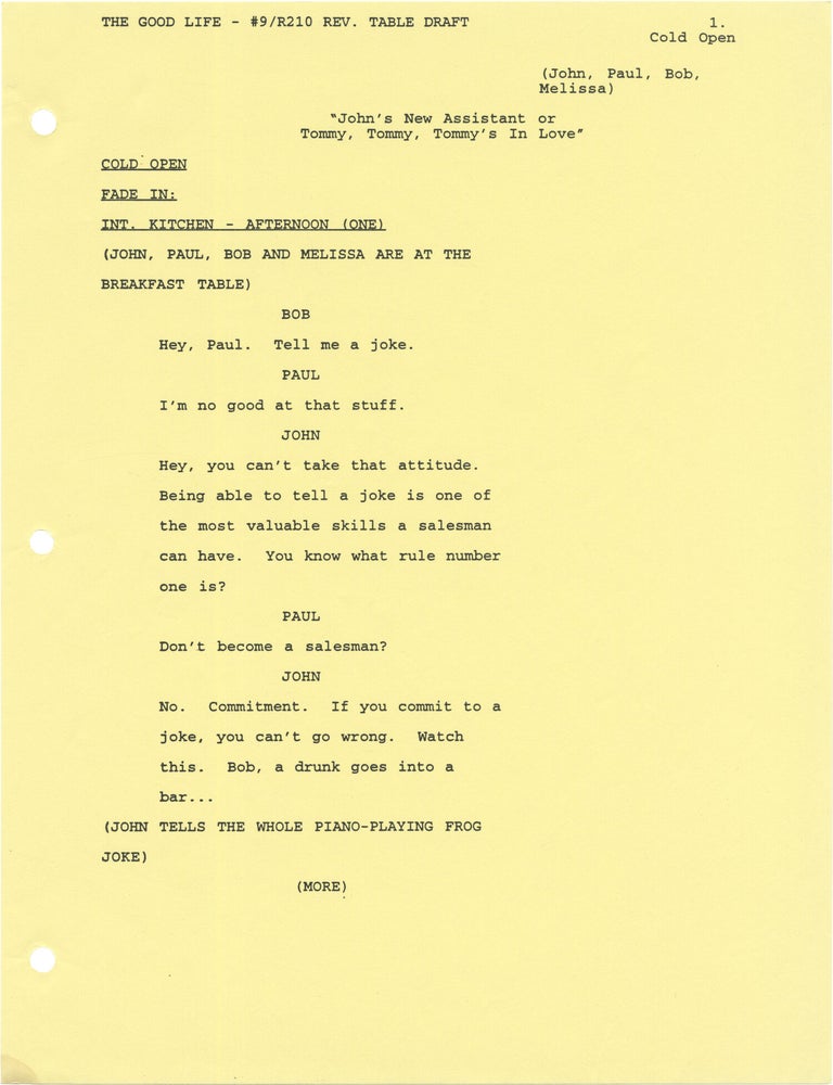The Good Life: John's New Assistant [John's New Assistant or Tommy, Tommy, Tommy's In Love] [John's New Secretary or Tommy, Tommy, Tommy's In Love]
