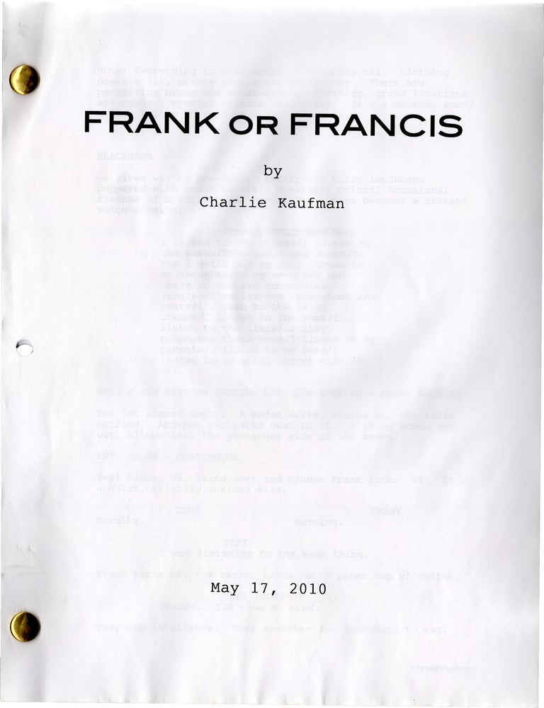 Frank or Francis (Original screenplay for an unproduced film