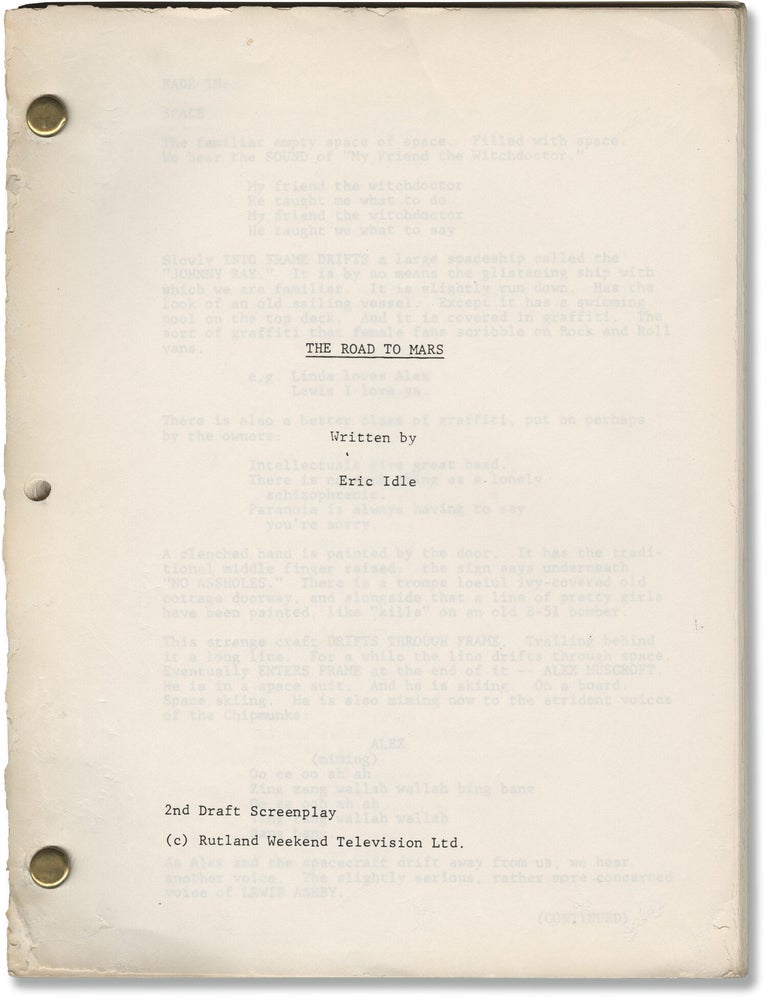 The Road to Mars (Original screenplay for an unproduced film