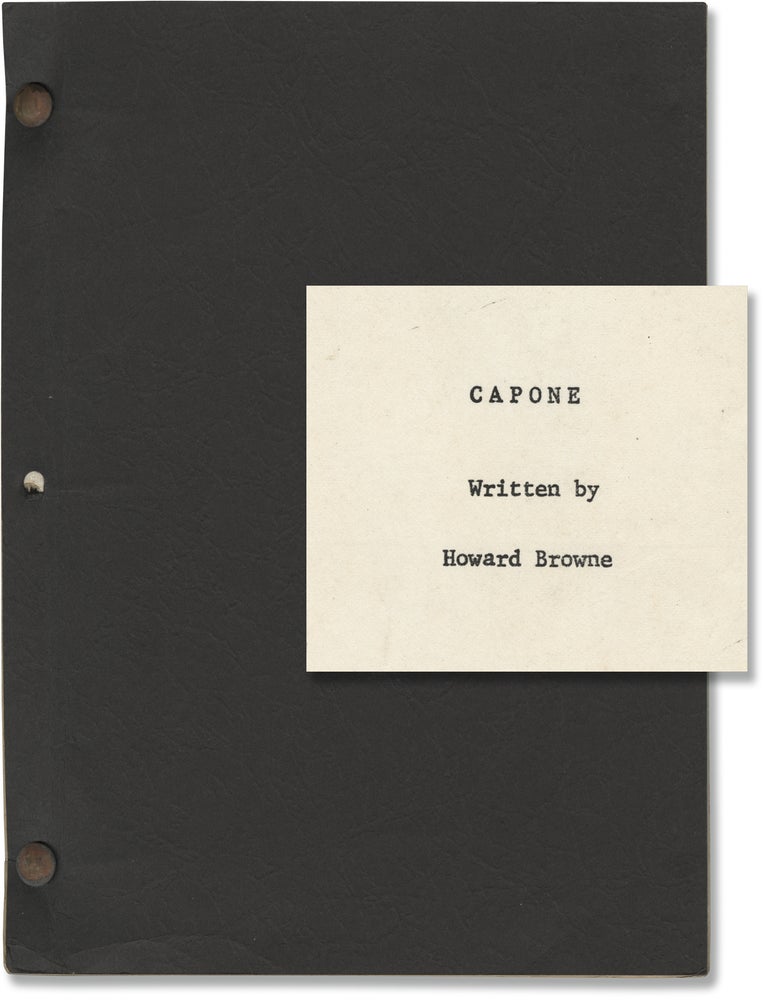 Book #171977] Capone (Original screenplay for the 1975 film). Al Capone, John Cassavetes Ben...