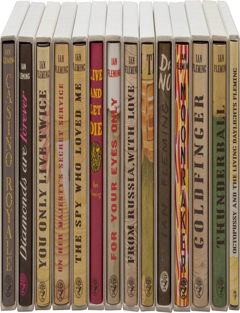 Complete facsimile set of Ian Fleming's 14 James Bond novels: You Only Live Twice;...