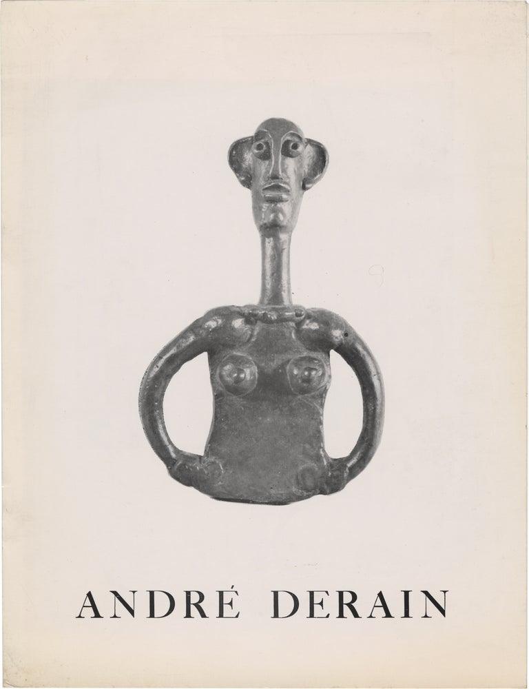 Book #172008] Sculpture by Andr&eacute; Derain (Original catalog for the 1962 exhibition). Andr&eacute;...