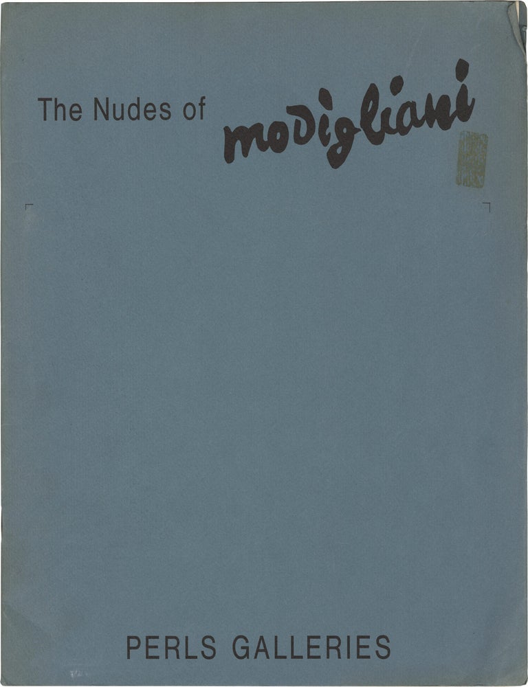 Book #172038] The Nudes of Modigliani (First Edition). Amedeo Modigliani, William Liebermann, essay