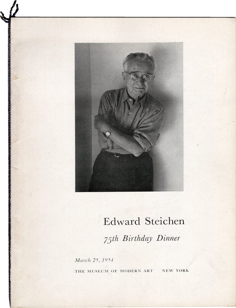 Book #172079] Edward Steichen: 75th Birthday Dinner (Original catalog for the 1954 celebration...
