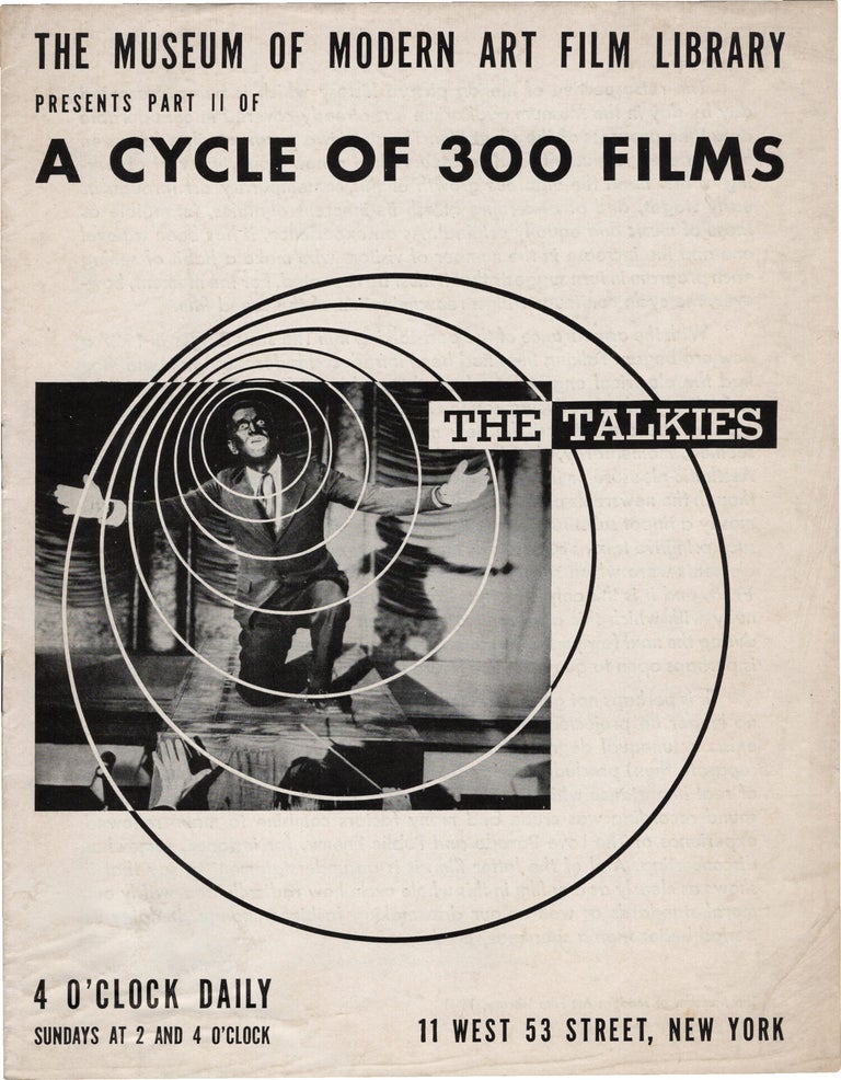 A Cycle of 300 Films: Tracing the History and Development of the Motion Picture from 1895 to 1940: Part I and II