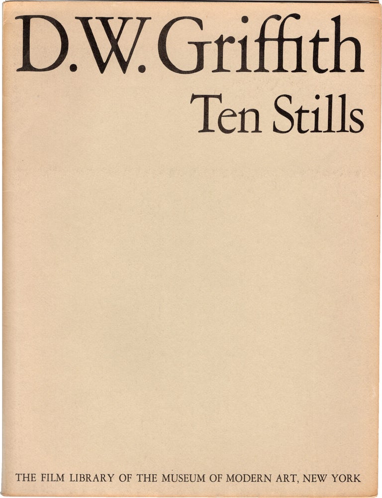 Book #172087] D.W. Griffith: Ten Stills (Original portfolio for the 1965 exhibition). D W. Griffith