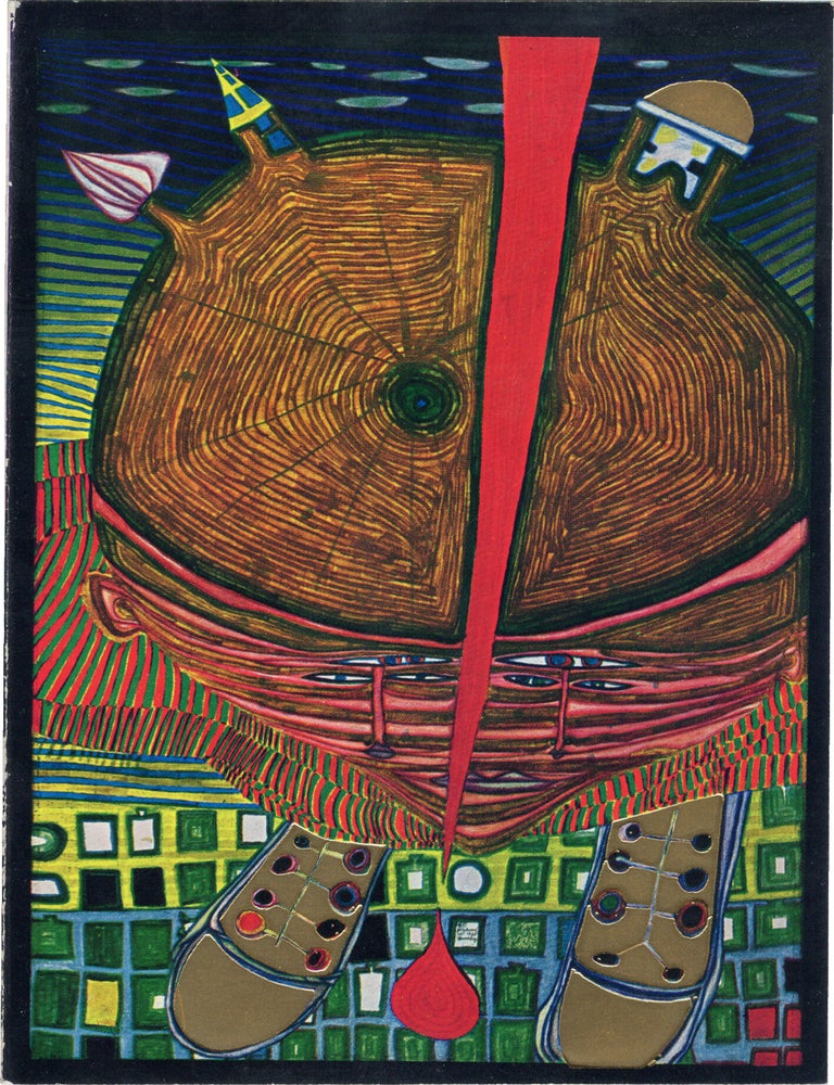 Book #172108] Friedensreich Hundertwasser: Recent Paintings (Original invitation to the 1967 art...