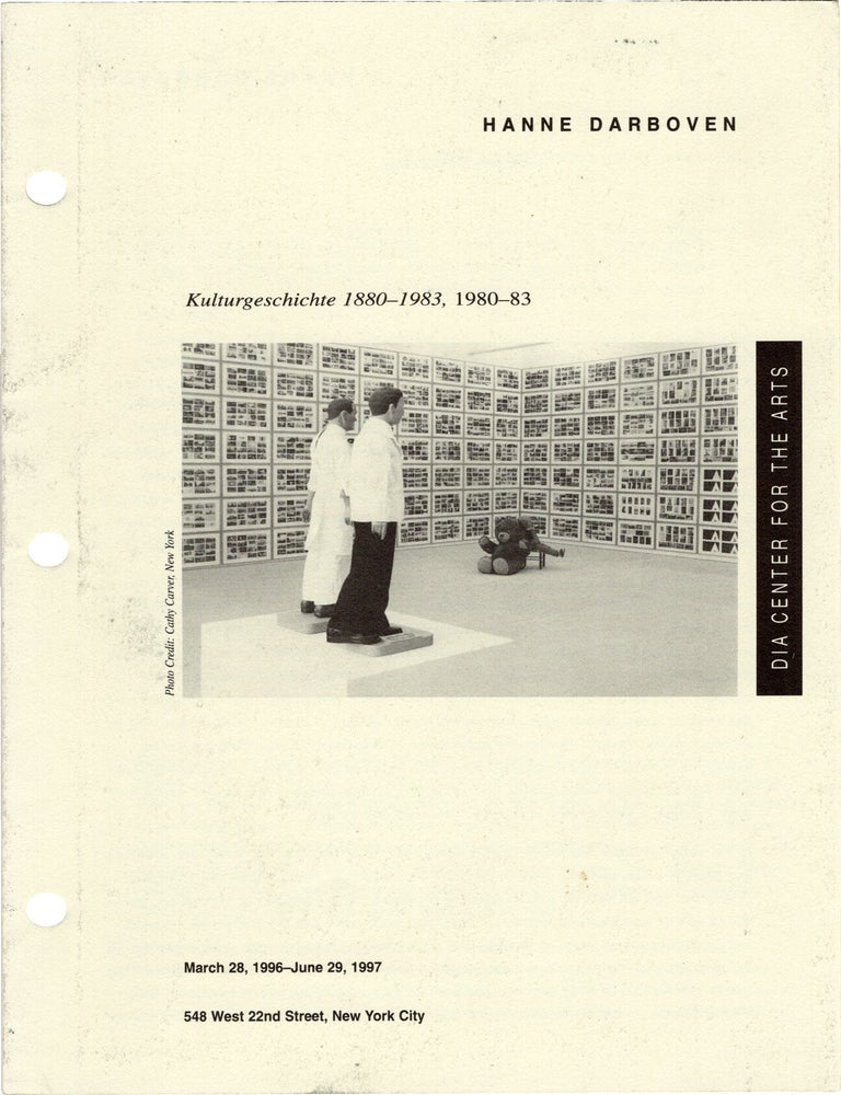Book #172109] Hanne Darboven: Kulturgeschichte [Cultural History] 1880-1983 (Original brochure...