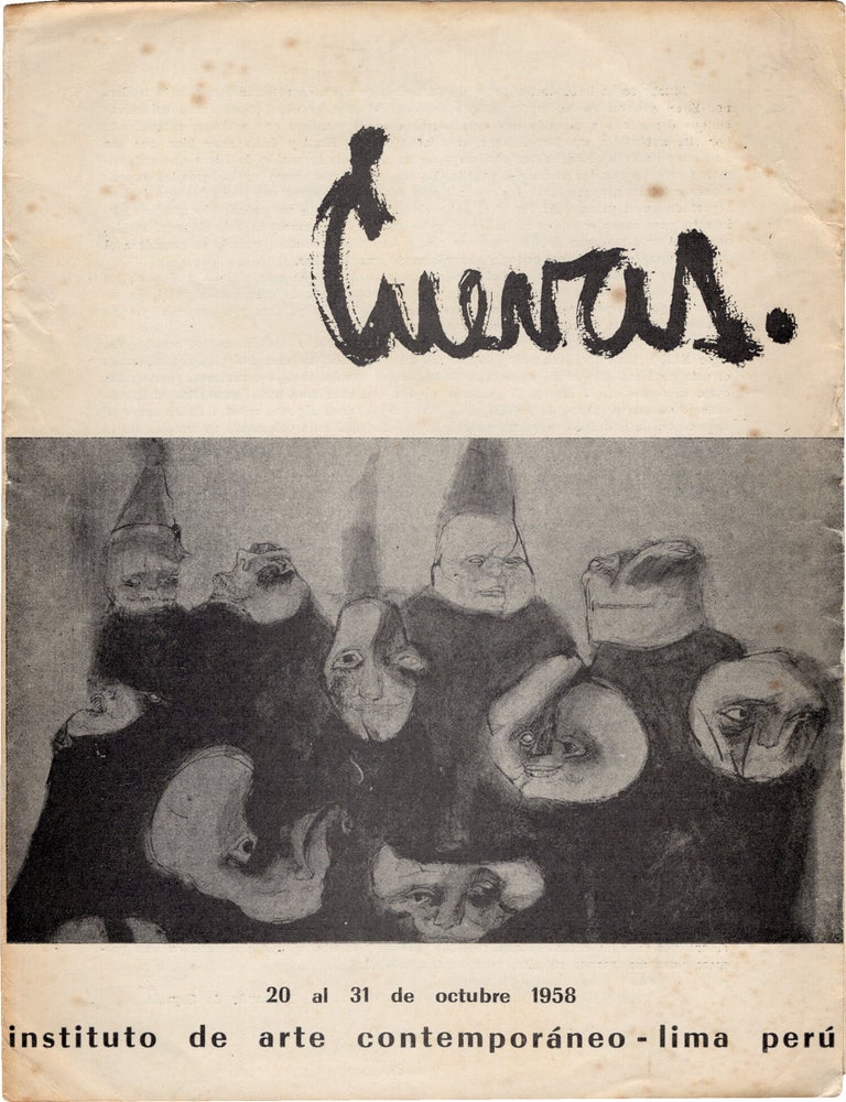 Book #172111] Cuevas (Original brochure for the 1958 exhibition). Jos&eacute; Luis Cuevas,...