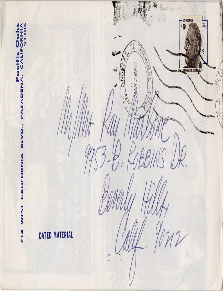 To Pasadena with Love and Art and Rock and Hair [Original poster invitation to a benefit event for the Pacific Oaks College and Children's School, 1970]