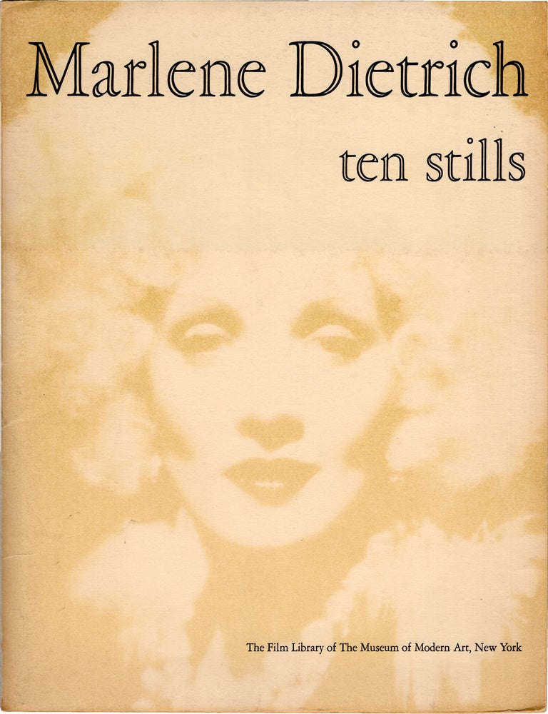 Book #172138] Marlene Dietrich: Ten Stills (Original portfolio for the 1965-1966 exhibition)....