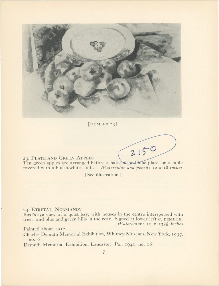 Watercolors and Paintings by Charles Demuth: Parts One and Two