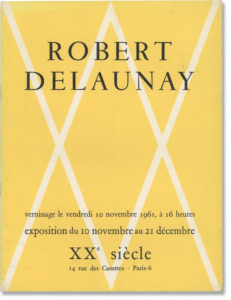 Robert Delaunay (Original catalog for the 1961 exhibition