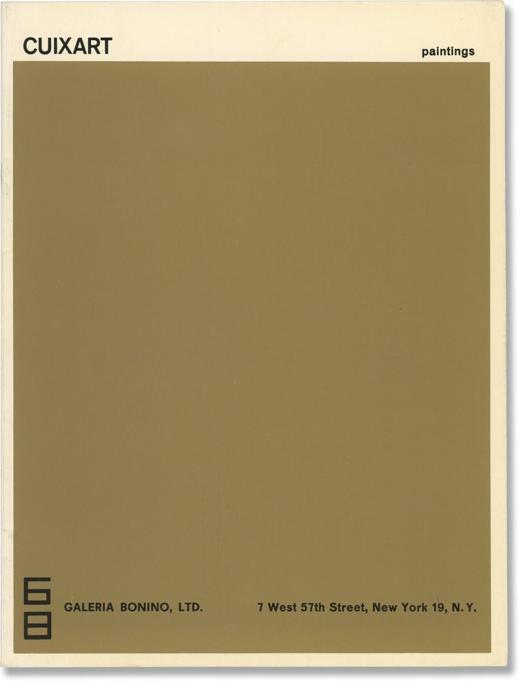Cuixart: Paintings (Original catalog for the 1964 exhibition