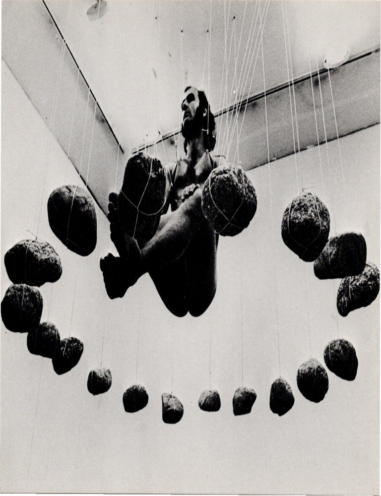 Archive of eighteen self-published post-cards of performances, including eight signed by the artist, two exhibition flyers, and program, 1976-1984