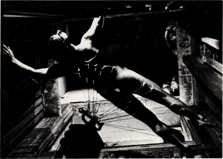 Archive of eighteen self-published post-cards of performances, including eight signed by the artist, two exhibition flyers, and program, 1976-1984