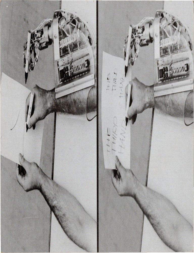Archive of eighteen self-published post-cards of performances, including eight signed by the artist, two exhibition flyers, and program, 1976-1984
