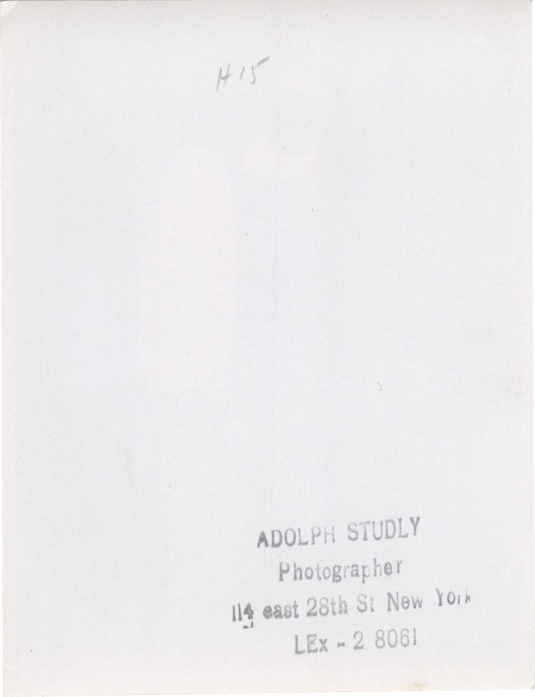 Collection of nine original art photographs by Adolph Studly