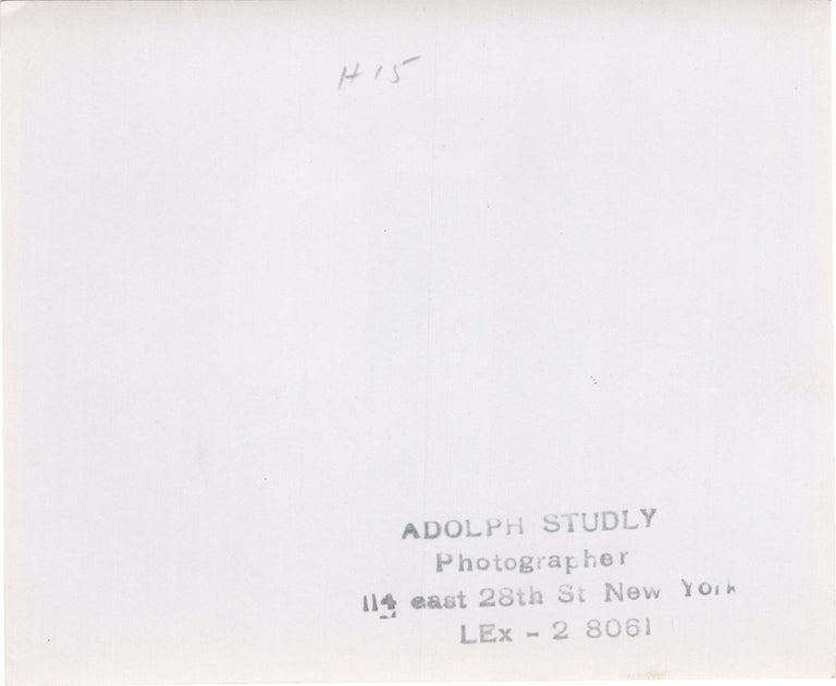 Collection of nine original art photographs by Adolph Studly
