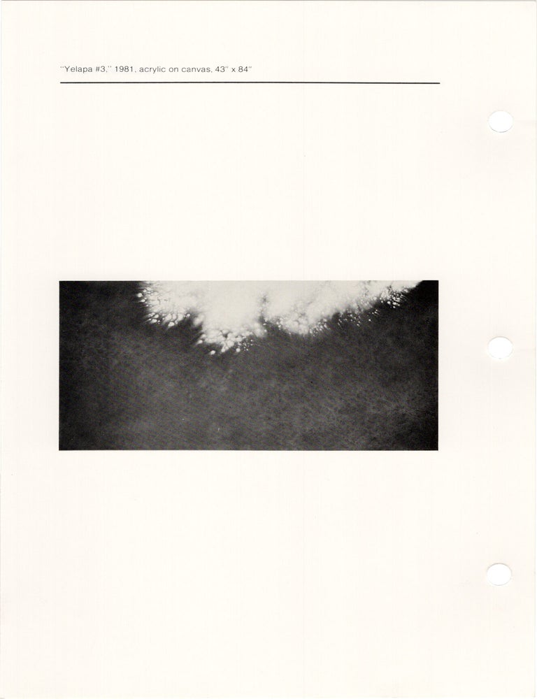 Mount St. Mary's College [University] Fine Arts Gallery Exhibitions 81/82