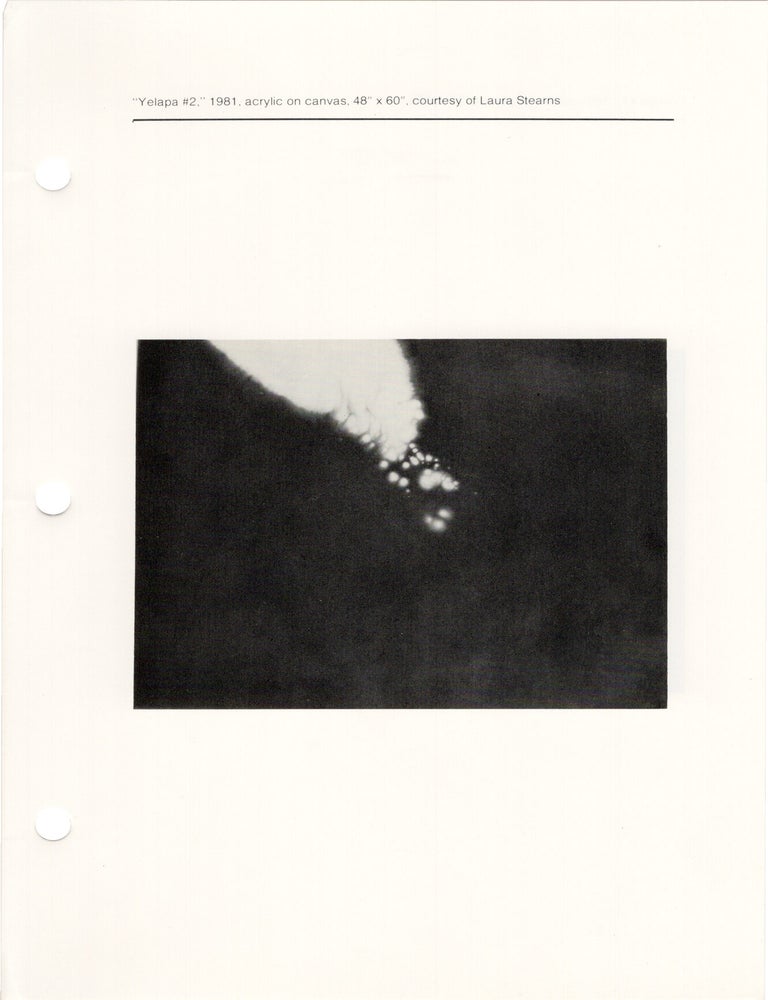 Mount St. Mary's College [University] Fine Arts Gallery Exhibitions 81/82