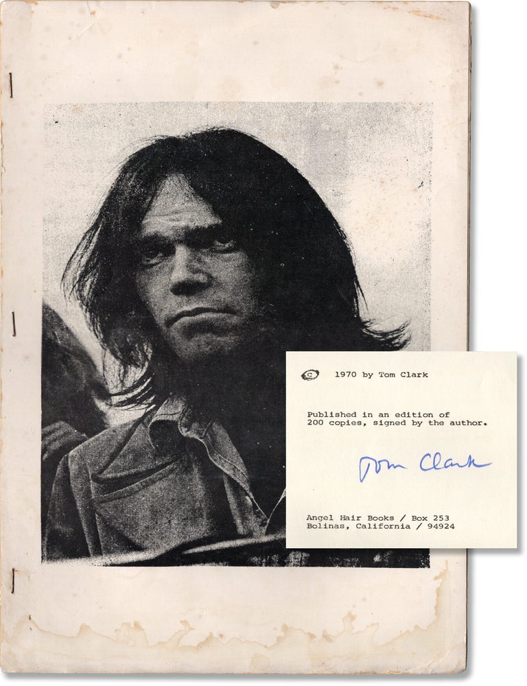 Neil Young (First Edition, SIGNED by author Tom Clark