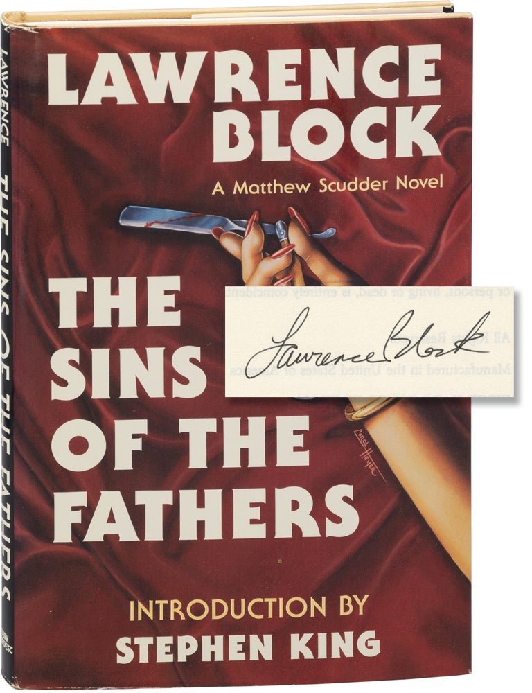 Sins of the Fathers (First Edition in hardcover, signed by Lawrence Block