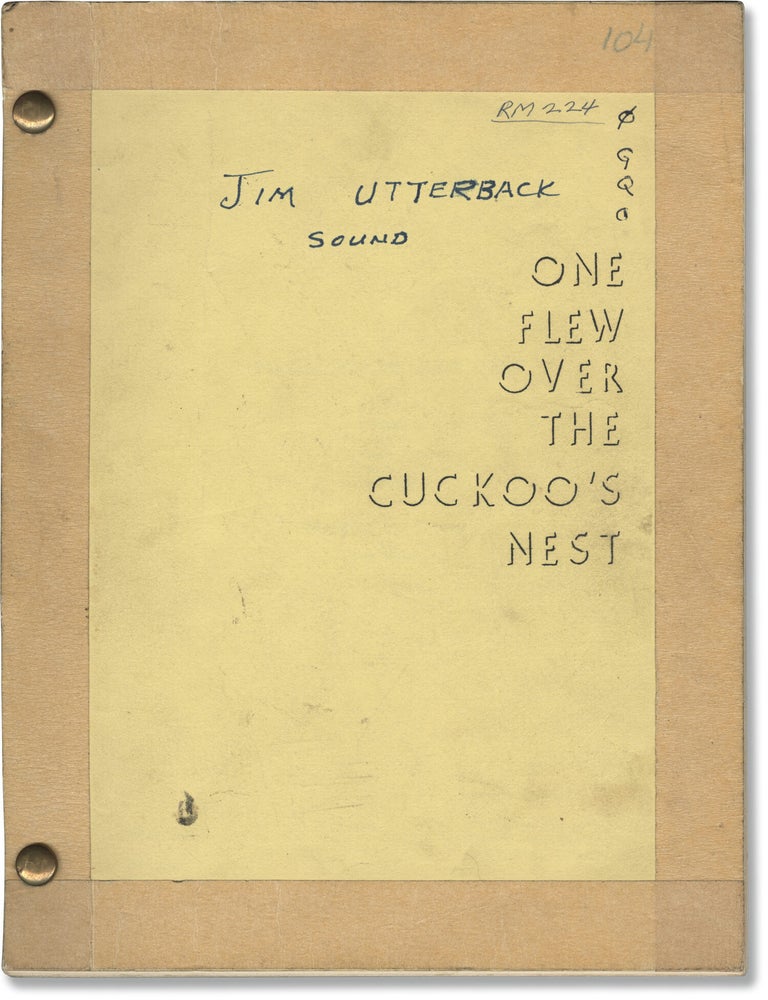 One Flew Over the Cuckoo's Nest (Original screenplay for the 1975 film, working copy