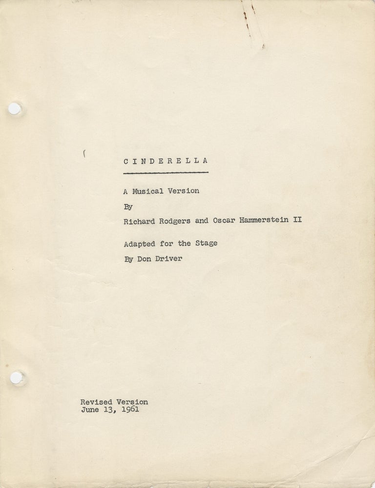 [Rodgers and Hammerstein's] Cinderella