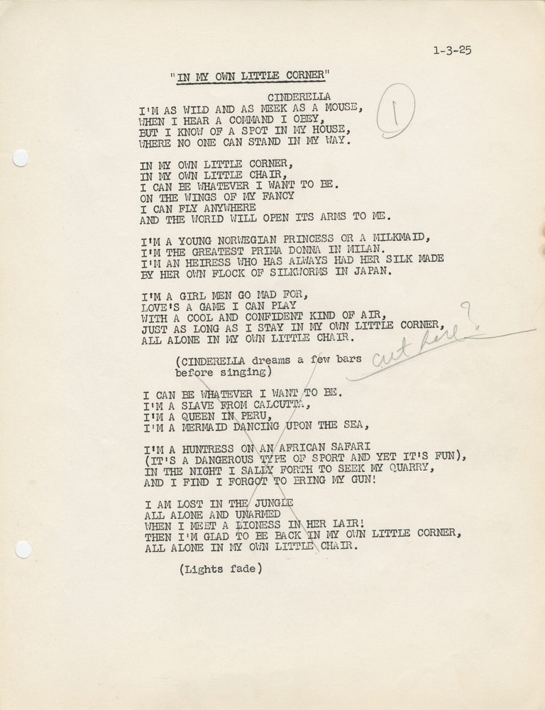 [Rodgers and Hammerstein's] Cinderella