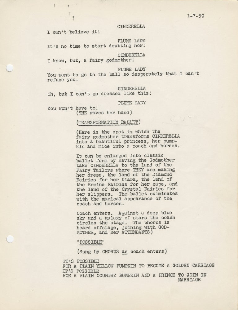 [Rodgers and Hammerstein's] Cinderella