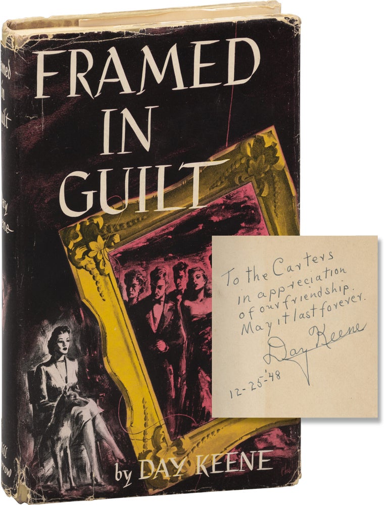 Framed in Guilt (First Edition, inscribed by the author in the year prior to publication
