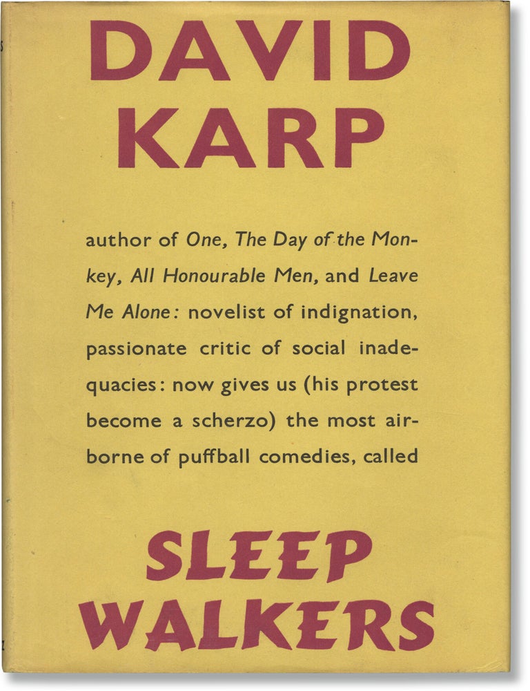 Book #172409] The Sleep-Walkers (First UK Edition). David Karp