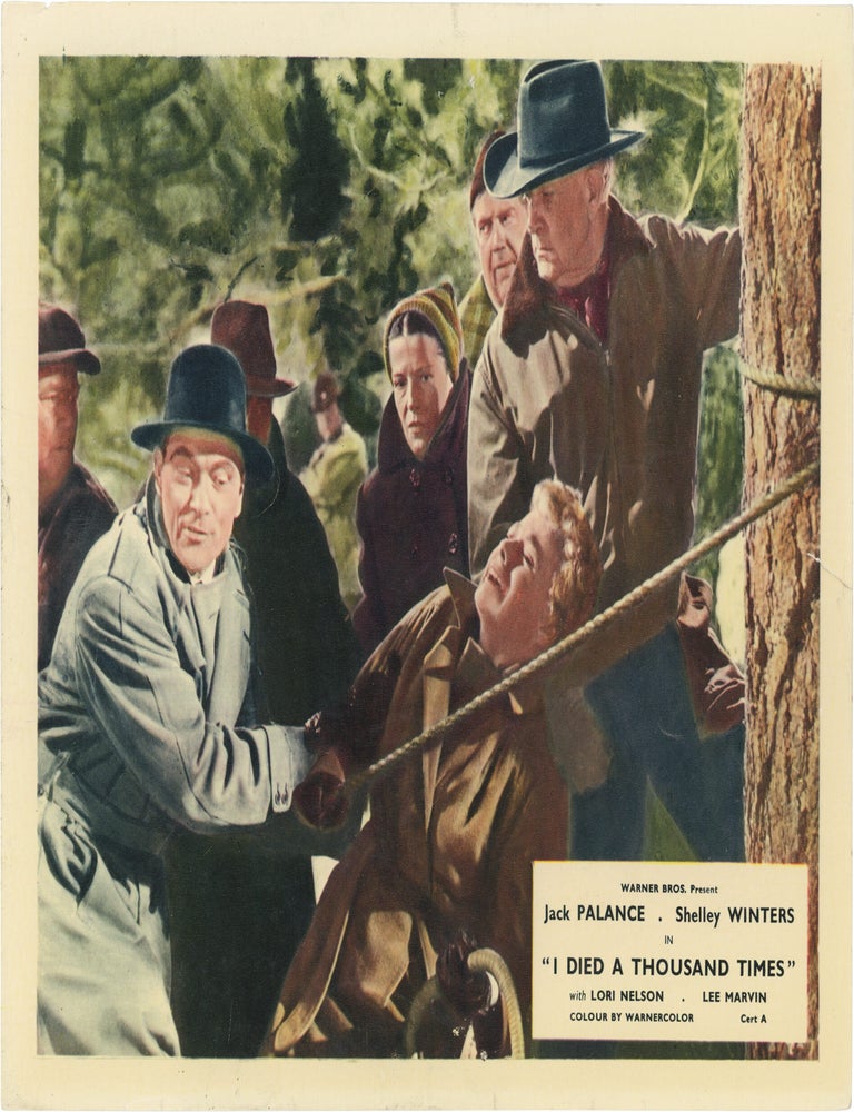 Book #172438] I Died a Thousand Times (Original British front-of-house card from the 1955 film...