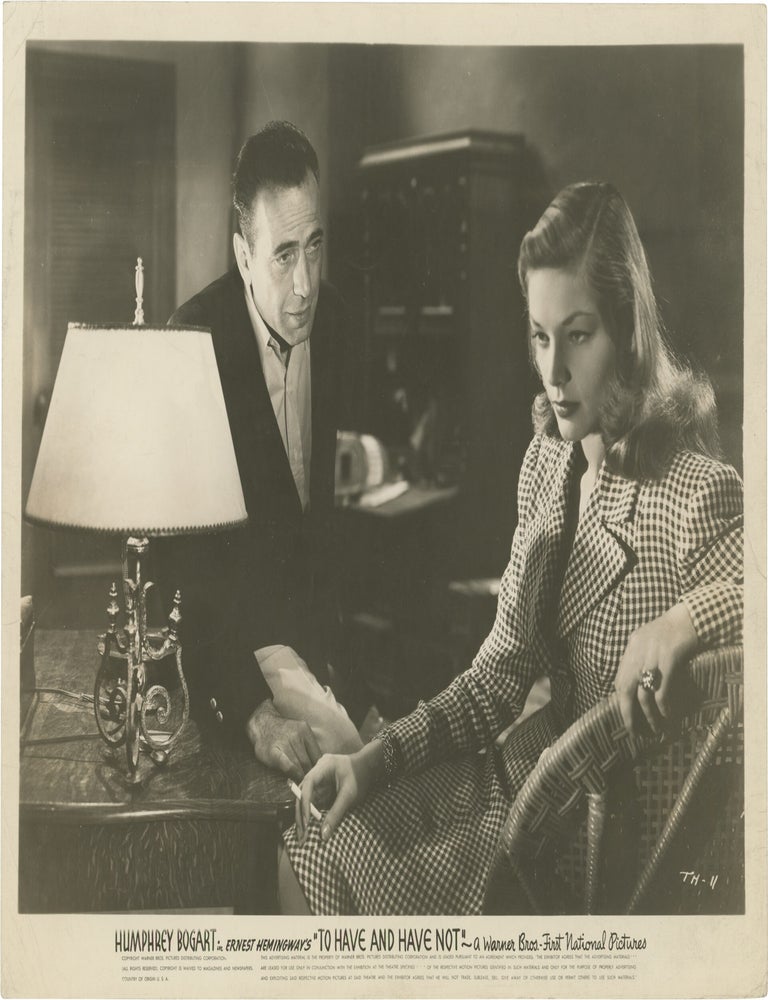 To Have and Have Not (Three original photographs from the 1956 re-release of the 1944 film noir