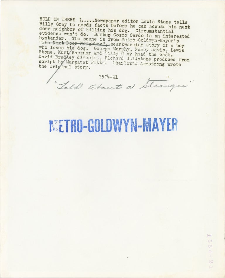 Talk About a Stranger