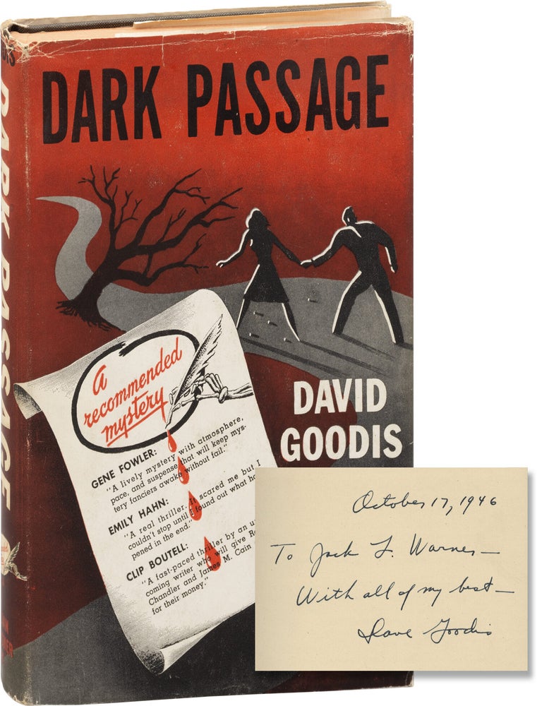 Dark Passage (First Edition, inscribed to Jack Warner