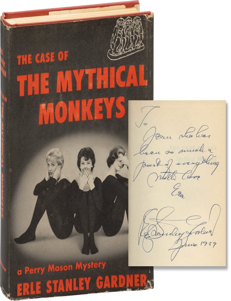 Book #172716] The Case of the Mythical Monkeys (First Edition, inscribed by Gardner in the year...