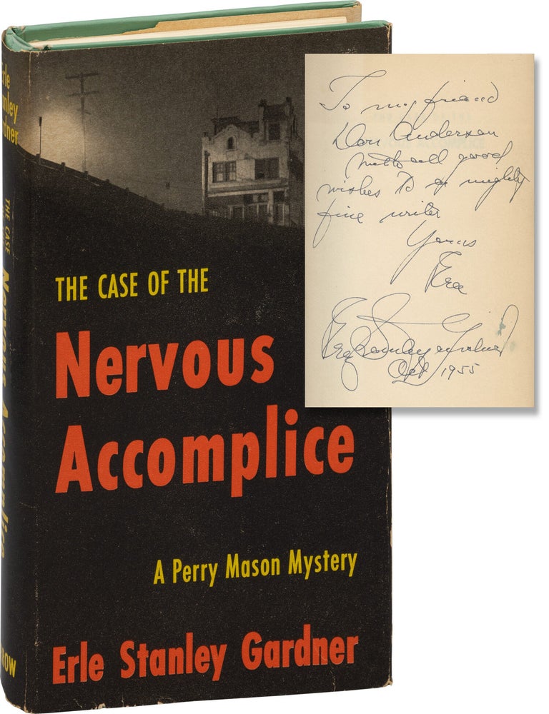 The Case of the Nervous Accomplice (First Edition, inscribed by the author in the year of...