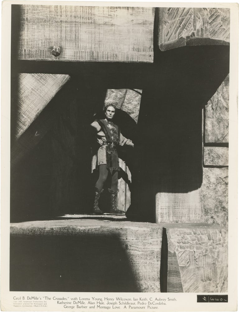 Book #172855] The Crusades (Original photograph of Henry Wilcoxon from the 1935 film). Cecil B....