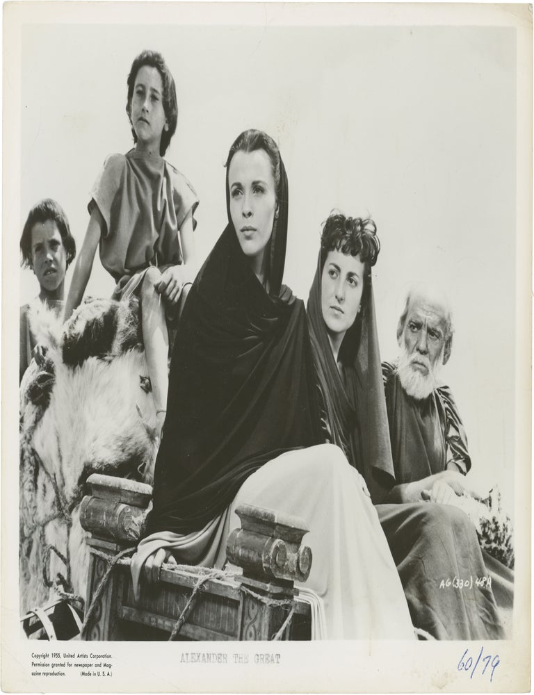 Book #172860] Alexander the Great (Original photograph from the 1956 film). Claire Bloom Richard...